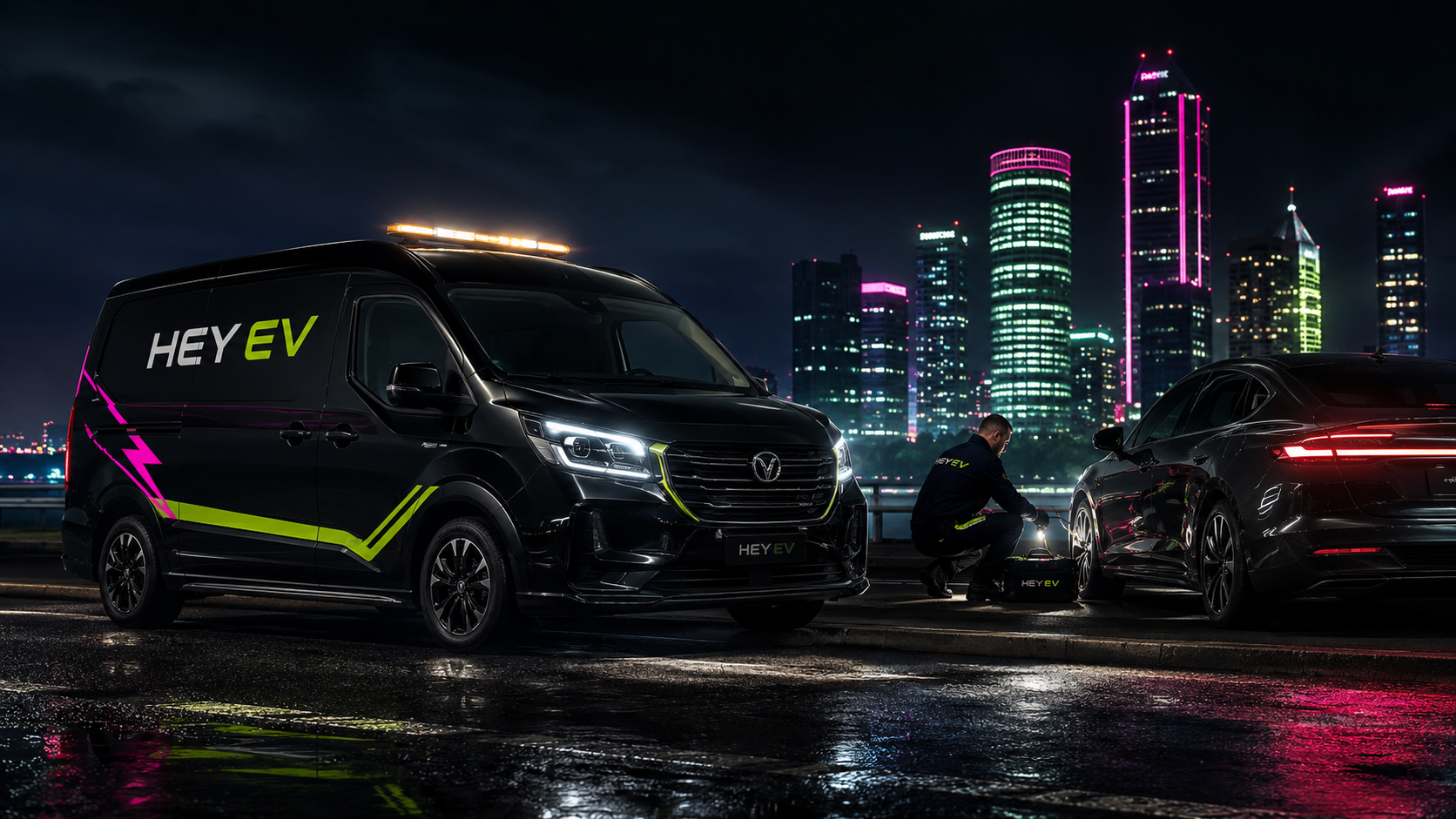 HEY EV rescue breakdown recovery